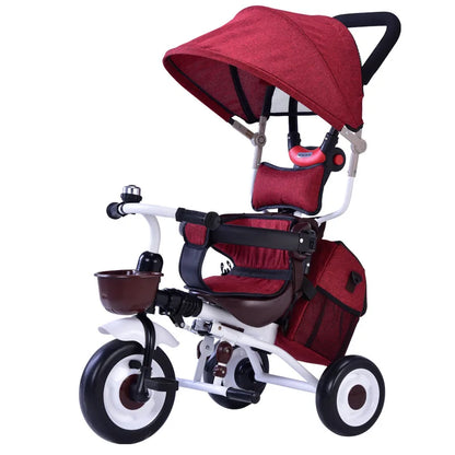 High Grade Children Tricycle Bicycle Baby Bike Lightweight Folding Infants Kids Cart 1-3 Years Old 3 Wheel Bicycle
