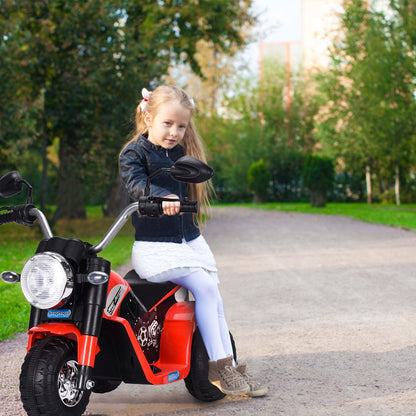 Moto Electrique Pour Enfants 20W À Partir De 3 À 8 Ans Moto Véhicule 6V Charge Max. 20KG Rouge