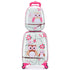 Valise Enfant+ Sac À Dos Bagage Trolley À Roulettes Pour Enfant Motif Hibou En ABS Robuste