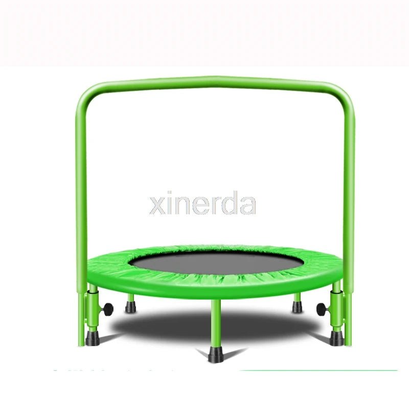 91Cm Trampoline with Handle Bar for Children Kids Baby Fitness Indoor/Outdoor Trampoline Bungee Rebounder Jumping Cardio Trainer - Les tout petits d&