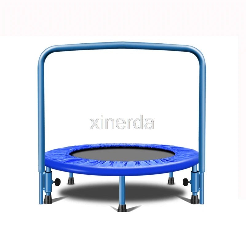 91Cm Trampoline with Handle Bar for Children Kids Baby Fitness Indoor/Outdoor Trampoline Bungee Rebounder Jumping Cardio Trainer - Les tout petits d&