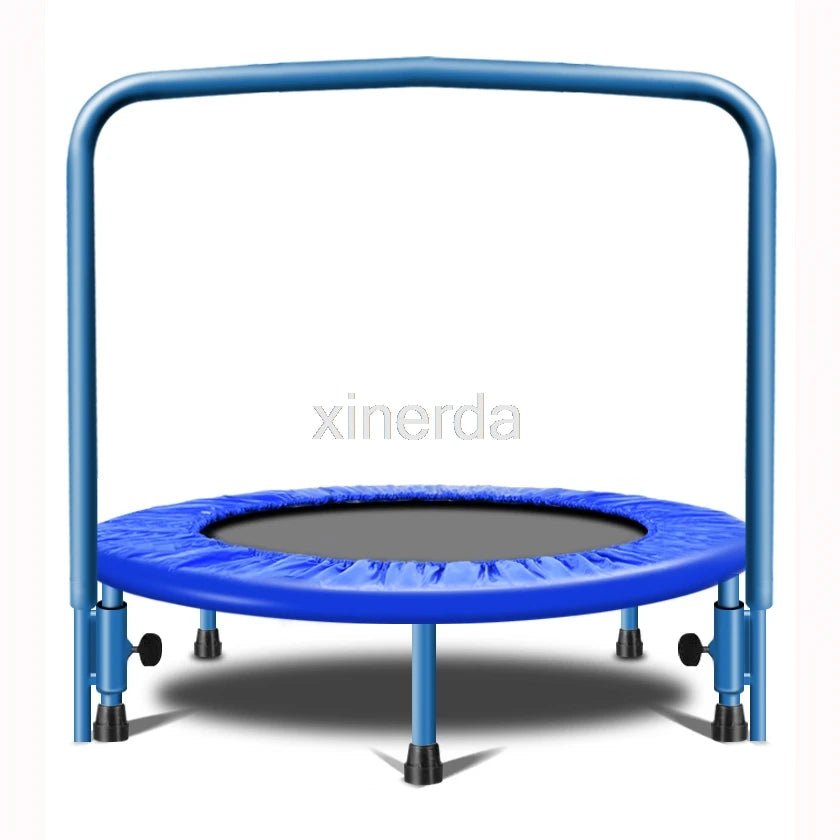 91Cm Trampoline with Handle Bar for Children Kids Baby Fitness Indoor/Outdoor Trampoline Bungee Rebounder Jumping Cardio Trainer - Les tout petits d&