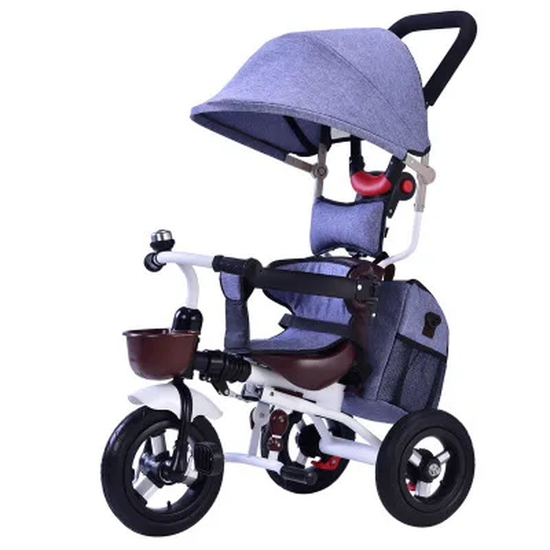 High Grade Children Tricycle Bicycle Baby Bike Lightweight Folding Infants Kids Cart 1-3 Years Old 3 Wheel Bicycle