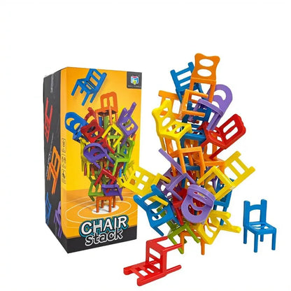 Stacking Chairs, Educational Toys, Building Blocks Stacking Chairs, Parent-Child Gathering Interactive Stress Reduction Toys