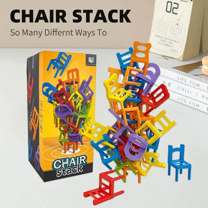 Stacking Chairs, Educational Toys, Building Blocks Stacking Chairs, Parent-Child Gathering Interactive Stress Reduction Toys