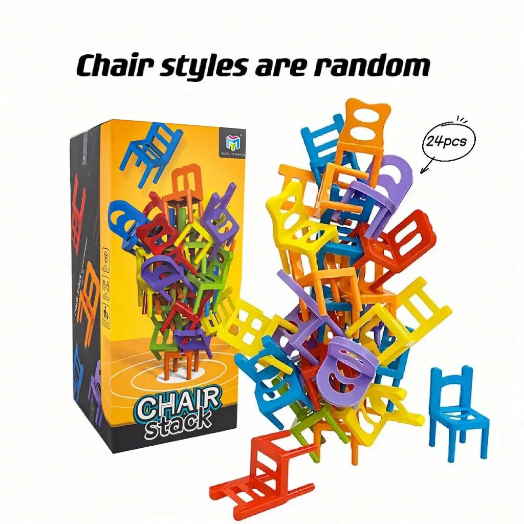 Stacking Chairs, Educational Toys, Building Blocks Stacking Chairs, Parent-Child Gathering Interactive Stress Reduction Toys