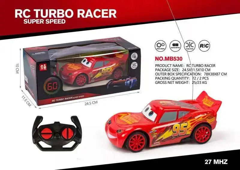 Pixar Cars 3 Electric Toy Car Lightning Mcqueen Four Channel Cross-Country Remote Control Car Model Toys for Children Gif