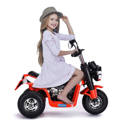 Moto Electrique Pour Enfants 20W À Partir De 3 À 8 Ans Moto Véhicule 6V Charge Max. 20KG Rouge