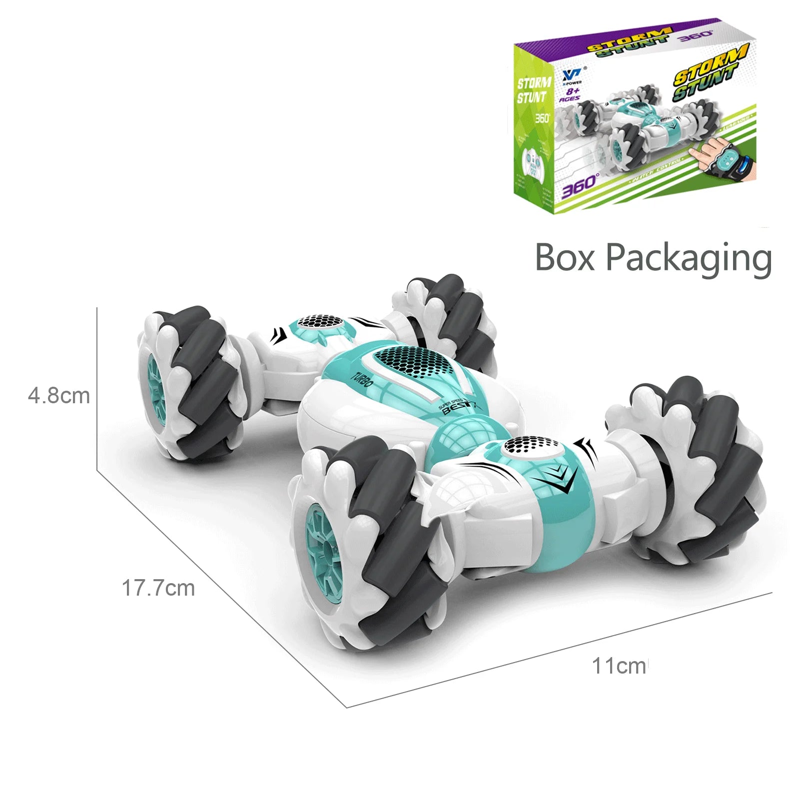 S-012 RC Stunt Car Remote Control Watch Gesture Sensor Electric Toy RC Drift Car 2.4Ghz 4WD Rotation Gift for Kids Boys Birthday