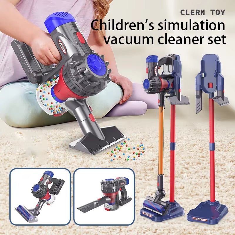 Children Electric Vacuum Cleaner Simulation Charging Housework Dust Catcher Toy Kids Learning Educational Role Playing Game Toys - Les tout petits d&