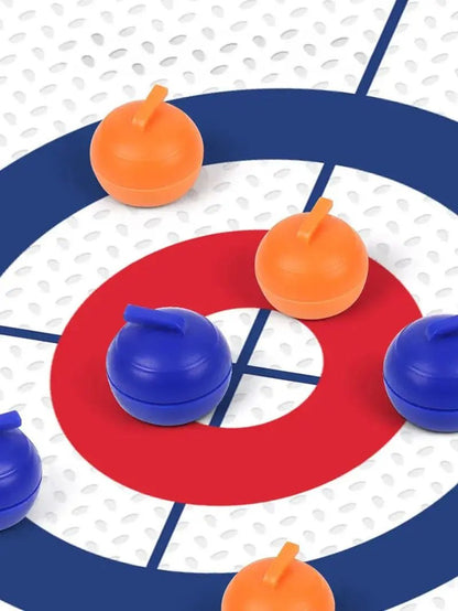 Family Fun Board Games for Kids &amp; Adults: Tabletop Curling Game with 8 Rollers &amp; Shuffleboard Pucks! - Les tout petits d&