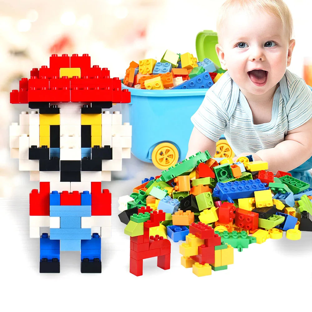 Building Blocks for Kids Toddlers 150 Piece Classic Multi-Colored Building Blocks Set for 1-6 Years Toys Gifts for Children Les tout petits d&