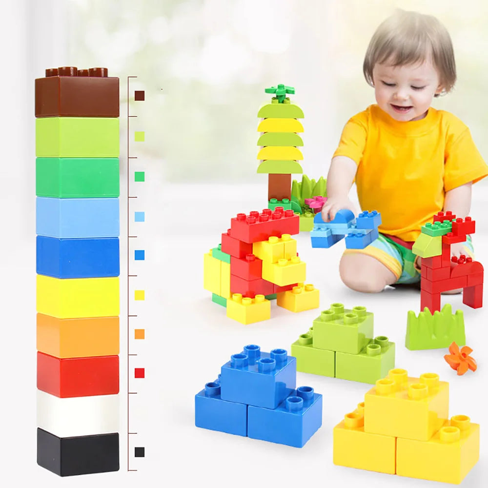 Building Blocks for Kids Toddlers 150 Piece Classic Multi-Colored Building Blocks Set for 1-6 Years Toys Gifts for Children Les tout petits d&