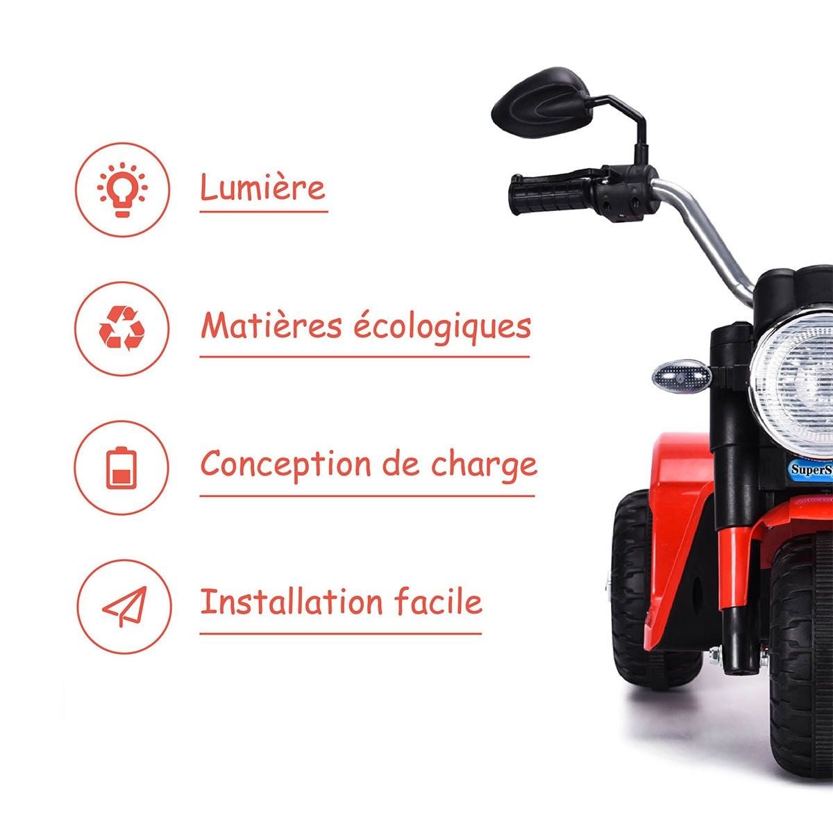 Moto Électrique Enfant 6V - Les tout petits d&